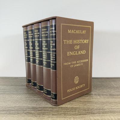 LOT 119L: Folio Society The History of England from the Accession of James II 5-Book Box Set