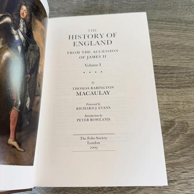 LOT 119L: Folio Society The History of England from the Accession of James II 5-Book Box Set