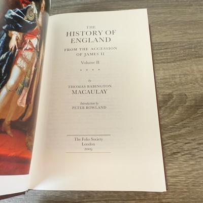 LOT 119L: Folio Society The History of England from the Accession of James II 5-Book Box Set