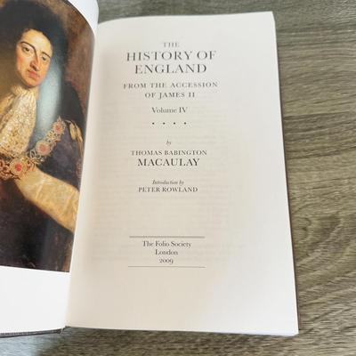 LOT 119L: Folio Society The History of England from the Accession of James II 5-Book Box Set