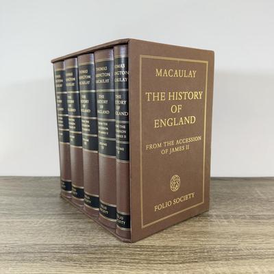 LOT 119L: Folio Society The History of England from the Accession of James II 5-Book Box Set