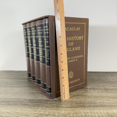 LOT 119L: Folio Society The History of England from the Accession of James II 5-Book Box Set