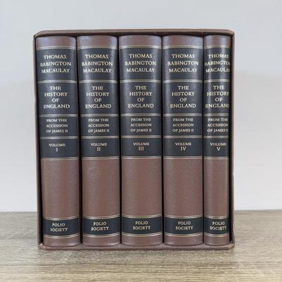LOT 119L: Folio Society The History of England from the Accession of James II 5-Book Box Set