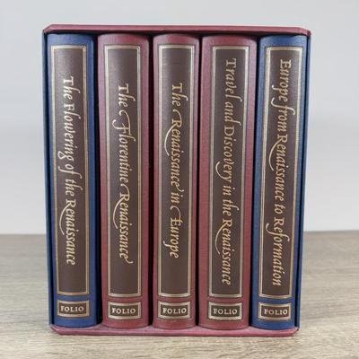 LOT 120L: Folio Society The Story of The Renaissance 5-Book Box Set