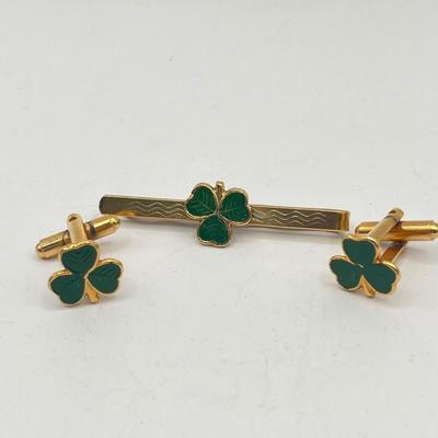 LOT 122J: Vintage Gold Plated Tiger’s Eye Ring, Sterling Cufflinks & More!