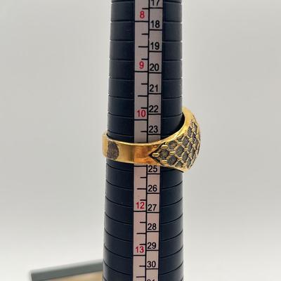 LOT 122J: Vintage Gold Plated Tiger’s Eye Ring, Sterling Cufflinks & More!