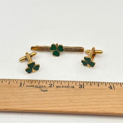 LOT 122J: Vintage Gold Plated Tiger’s Eye Ring, Sterling Cufflinks & More!