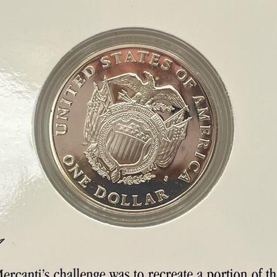LOT 124J: US Capitol Commemorative Silver Dollar