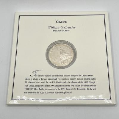 LOT 124J: US Capitol Commemorative Silver Dollar