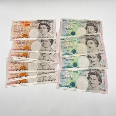 LOT 127J: British Paper Currency- 110 Pounds - Queen Elizabeth