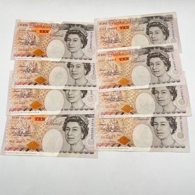 LOT 127J: British Paper Currency- 110 Pounds - Queen Elizabeth