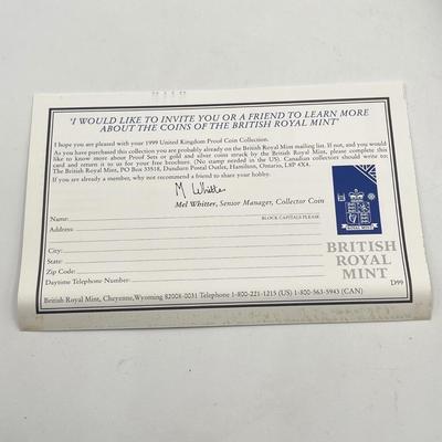 LOT 130J: The Royal Mint Coin Collector 1999 Proof Set