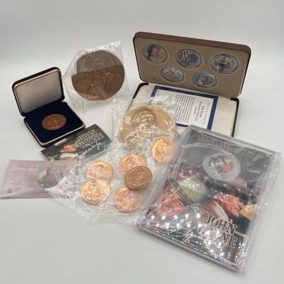 LOT 132J: Various John Wayne Commemorative Coin Collections