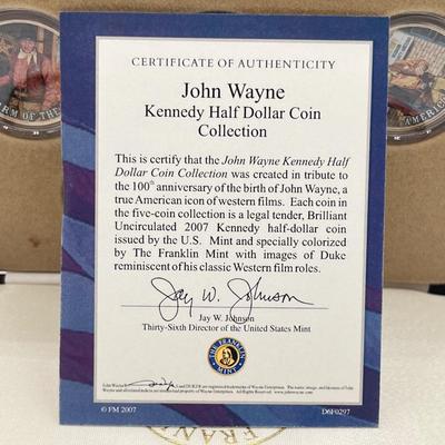 LOT 132J: Various John Wayne Commemorative Coin Collections