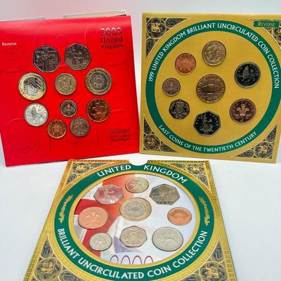 LOT 133J: Three British Uncirculated Coin Sets