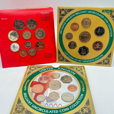 LOT 133J: Three British Uncirculated Coin Sets