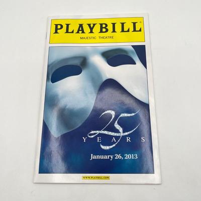 LOT 134J: 2013 Phantom Of The Opera 25th Anniversary Playbill