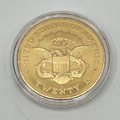 LOT 138J: Commemorative 1854 and 1933 Double Eagle Replicas