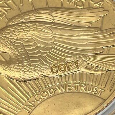 LOT 138J: Commemorative 1854 and 1933 Double Eagle Replicas