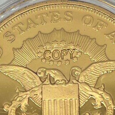 LOT 138J: Commemorative 1854 and 1933 Double Eagle Replicas