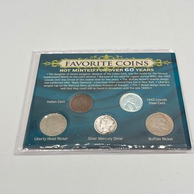 LOT 140J: Favorite US Coins Not Minted Over 60 Years Collection