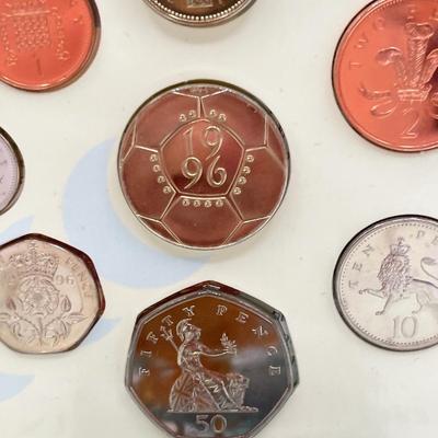 LOT 141J: Uncirculated United Kingdom Coins - 1994, 1995, 1996