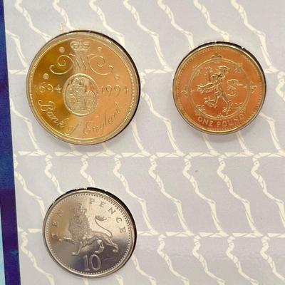 LOT 141J: Uncirculated United Kingdom Coins - 1994, 1995, 1996