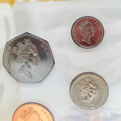 LOT 141J: Uncirculated United Kingdom Coins - 1994, 1995, 1996