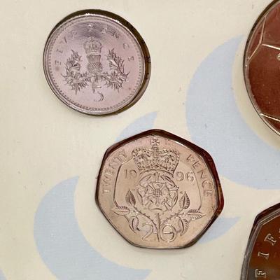 LOT 141J: Uncirculated United Kingdom Coins - 1994, 1995, 1996