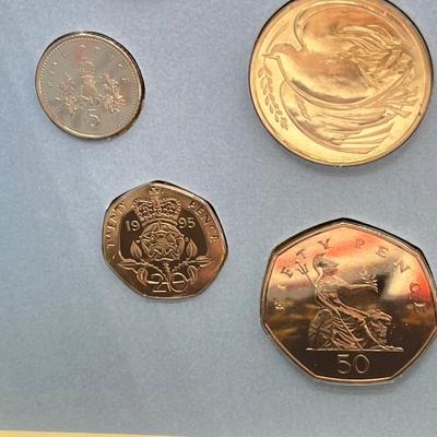 LOT 141J: Uncirculated United Kingdom Coins - 1994, 1995, 1996