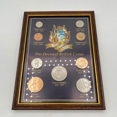 LOT 142: Framed British Coins & Other Coinage Collections!