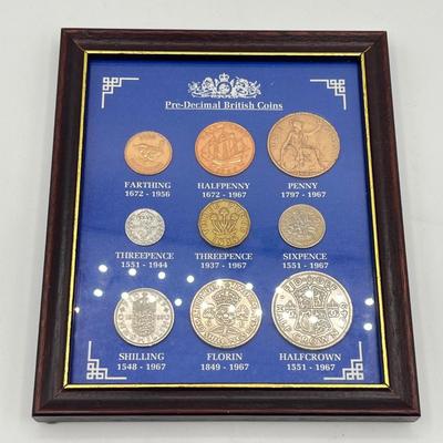 LOT 142: Framed British Coins & Other Coinage Collections!