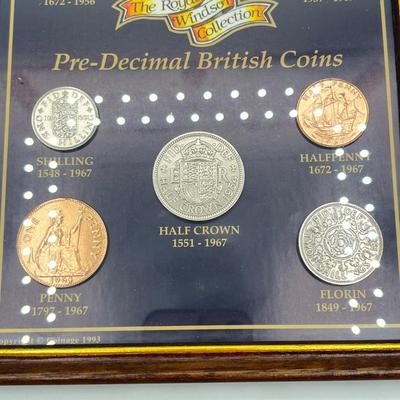LOT 142: Framed British Coins & Other Coinage Collections!