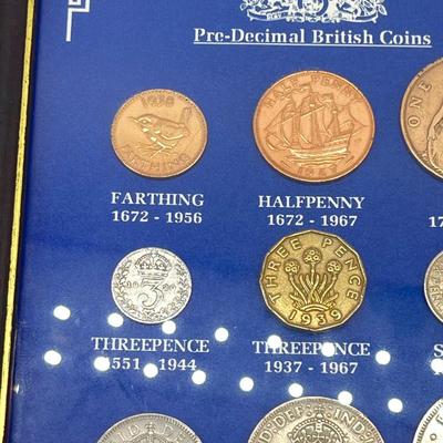 LOT 142: Framed British Coins & Other Coinage Collections!