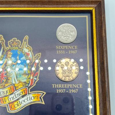 LOT 142: Framed British Coins & Other Coinage Collections!