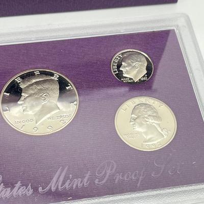 LOT 143J: United States Mint Proof Sets - ‘89 to ‘93