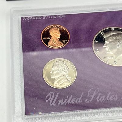 LOT 143J: United States Mint Proof Sets - ‘89 to ‘93