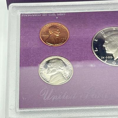 LOT 143J: United States Mint Proof Sets - ‘89 to ‘93