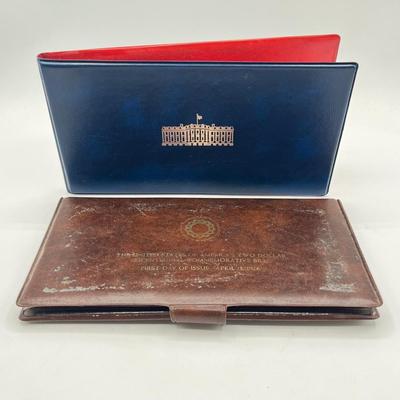 LOT 144J: 1989 Inauguration Commemorative Coin & First-Day Issue 2 Dollar Bill