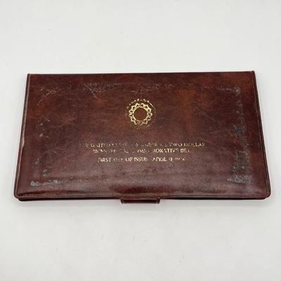 LOT 144J: 1989 Inauguration Commemorative Coin & First-Day Issue 2 Dollar Bill