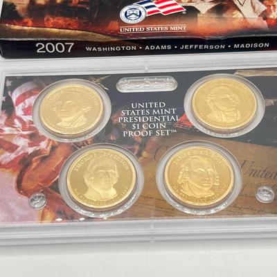 LOT 146J: 2007 Various Mint Proof Coin Sets - Presidential Coins, Quarters & More!