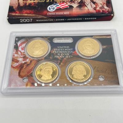 LOT 146J: 2007 Various Mint Proof Coin Sets - Presidential Coins, Quarters & More!