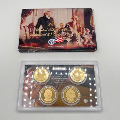 LOT 146J: 2007 Various Mint Proof Coin Sets - Presidential Coins, Quarters & More!