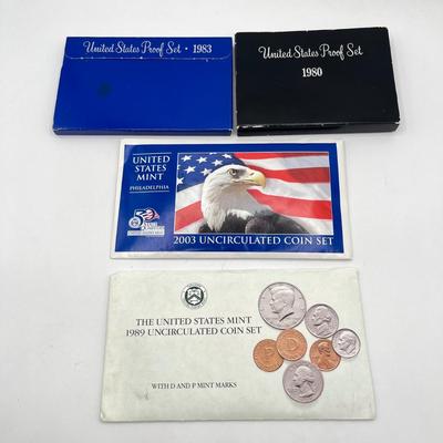 LOT 148J: United States Mint Proof & Uncirculated Coin Sets