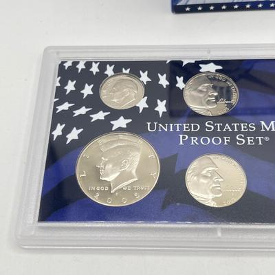 LOT 149J: Five United States Mint Proof Coin Sets