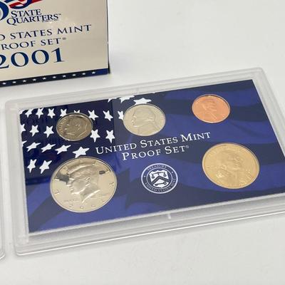 LOT 149J: Five United States Mint Proof Coin Sets