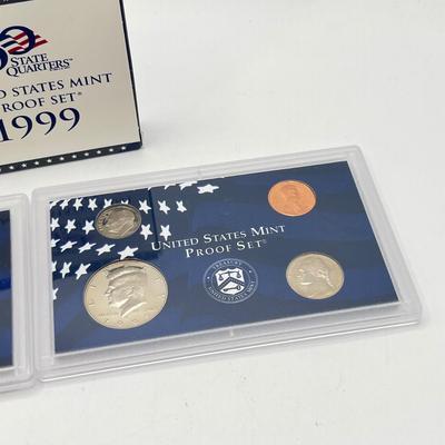LOT 149J: Five United States Mint Proof Coin Sets