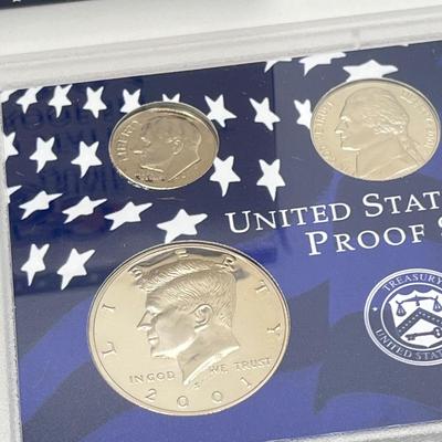 LOT 149J: Five United States Mint Proof Coin Sets