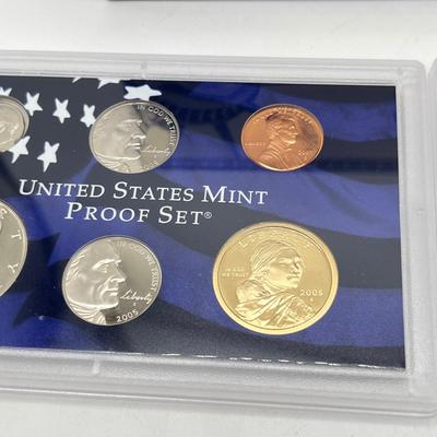 LOT 149J: Five United States Mint Proof Coin Sets