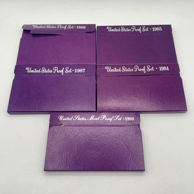 LOT 150J: United States Mint Proof Sets - ‘84 to ‘88